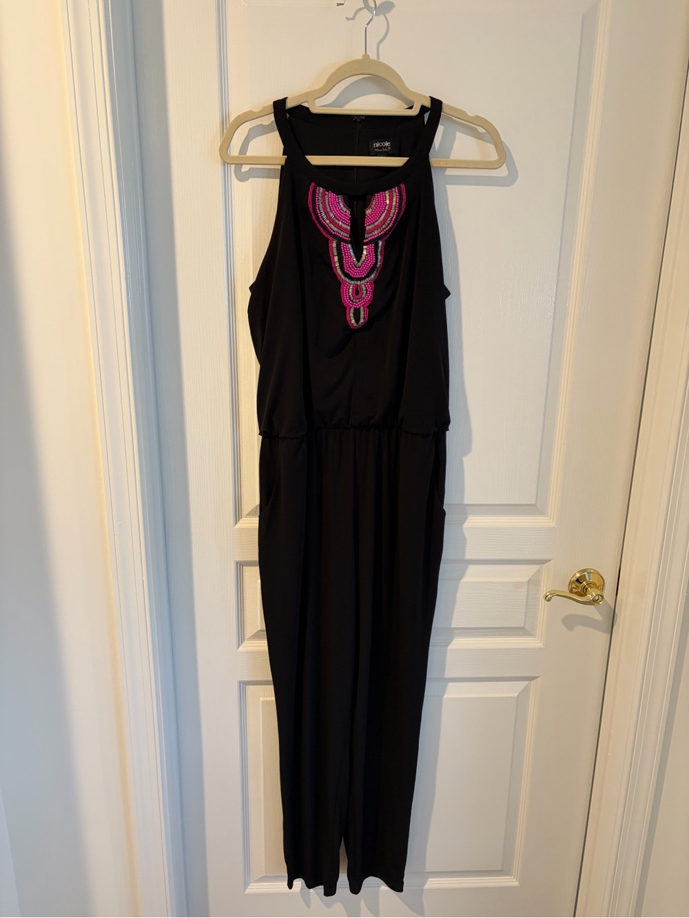 Nicole by Nicole Miller Black Sleeveless Jumpsuit